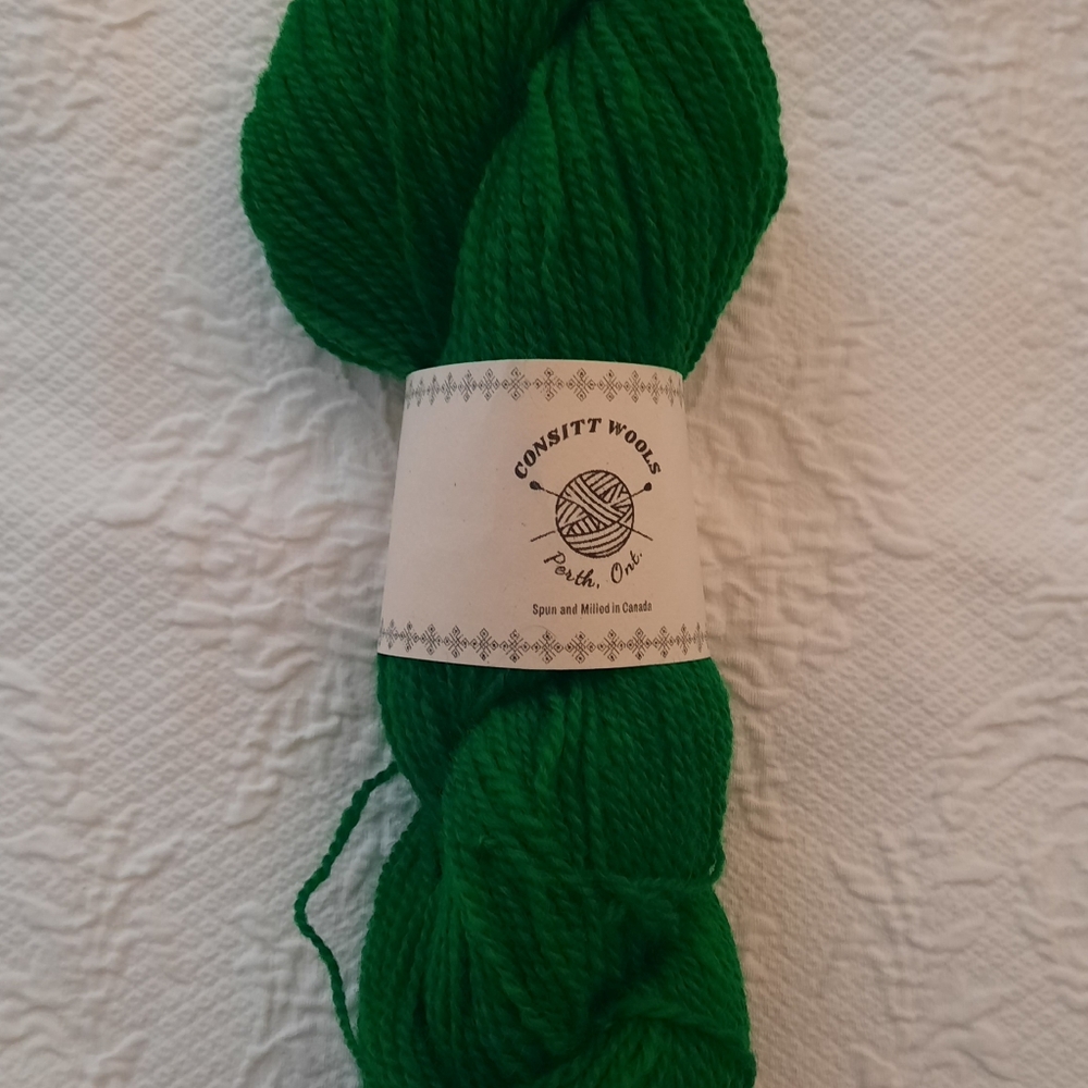 CONSITT WOOLS 2ply Lt Worsted 100% WOOL Spun Dyed Milled in CANADA Iconic Colors